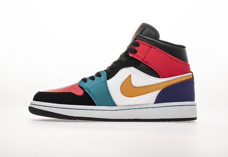 Air Jordan 1 Mid Bred Multi-Color 554724-125